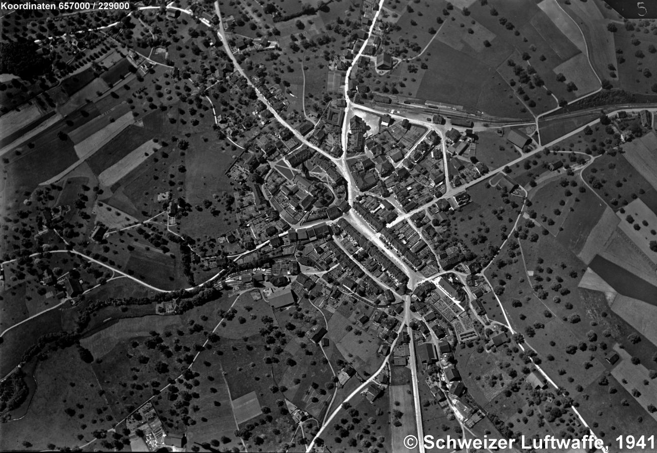 Beromünster, Aufnahme von 1941 (Blickrichtung NW)